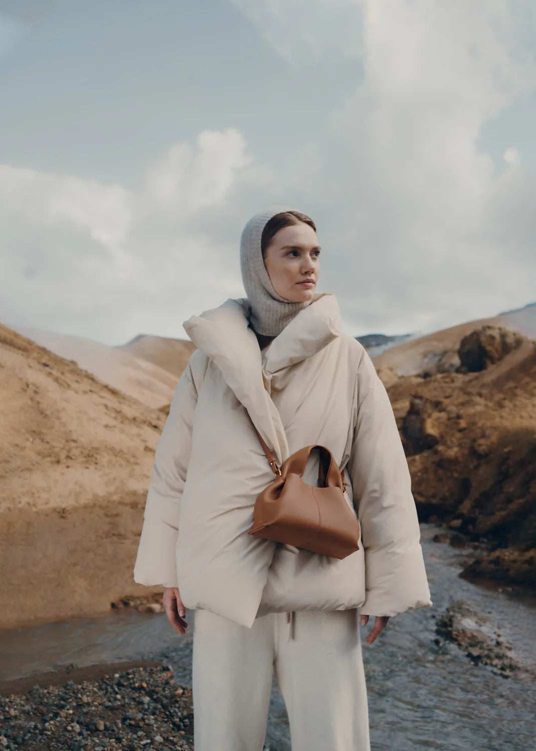 Polene Numéro Neuf Mini Edition Textured Camel