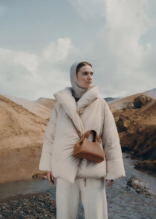 Polene Numéro Neuf Mini Edition Textured Camel