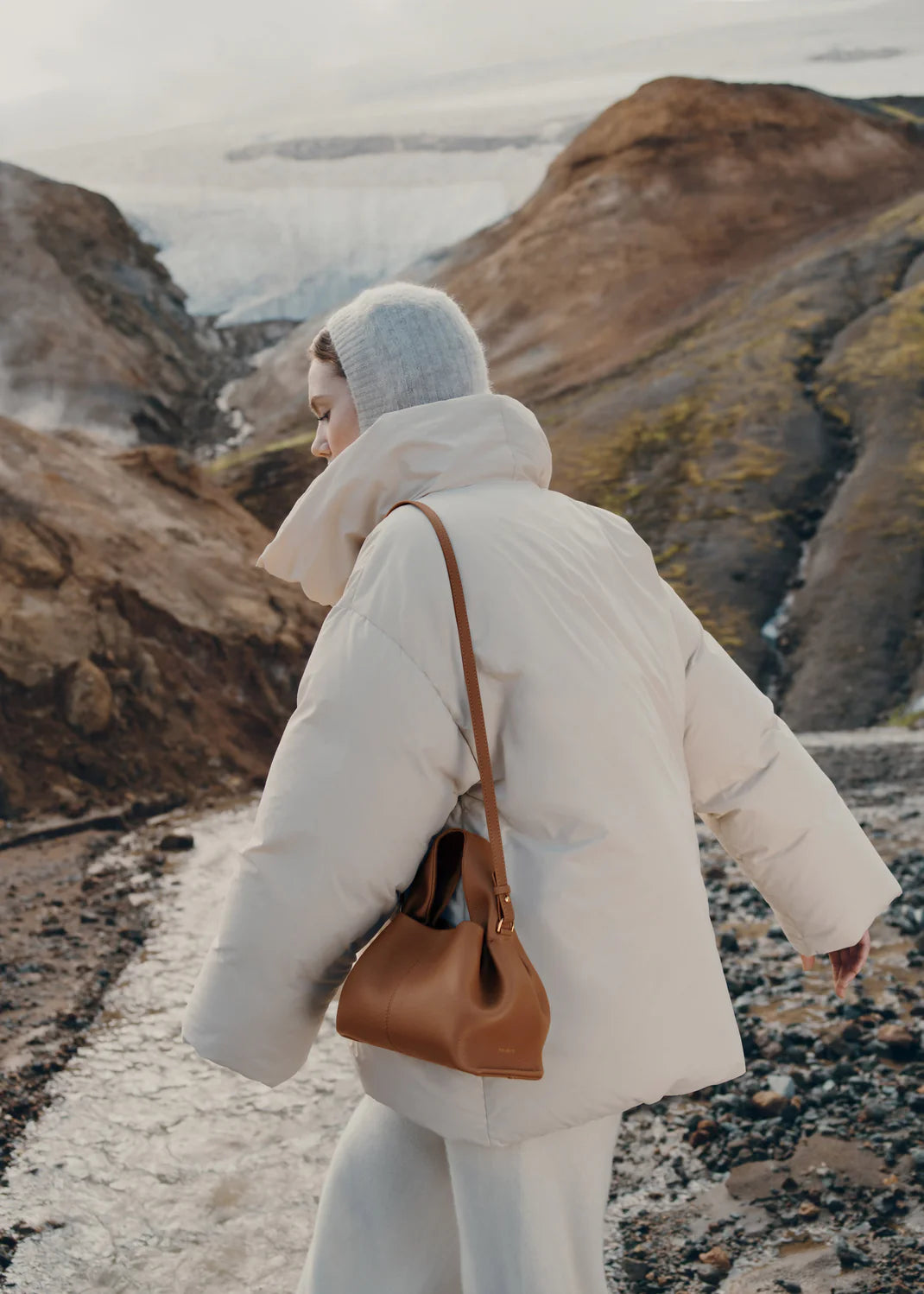 Polene Numéro Neuf Mini Edition Textured Camel