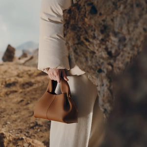 Polene Numéro Neuf Mini Edition Textured Camel