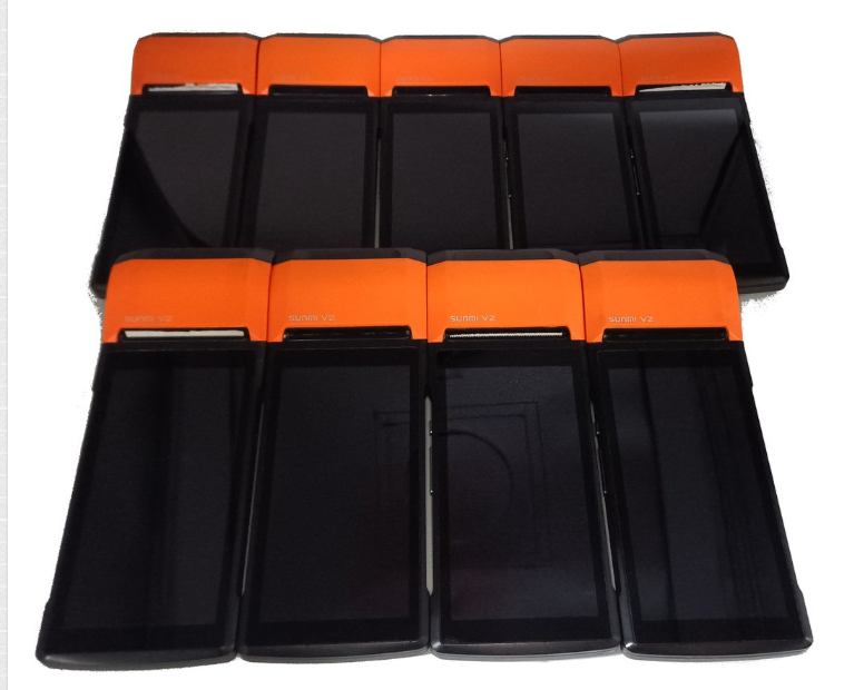 Job Lot 9x Sunmi V2 T5930 Handheld Wireless Data POS System inc Printer