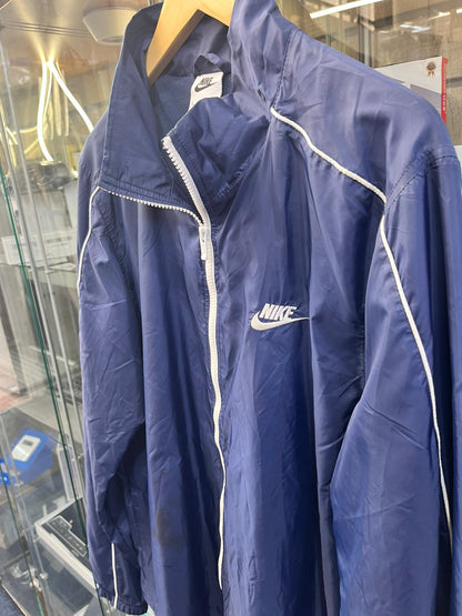 Nike Men's Jacket M Blue Nylon with Polyester Windbreaker Large