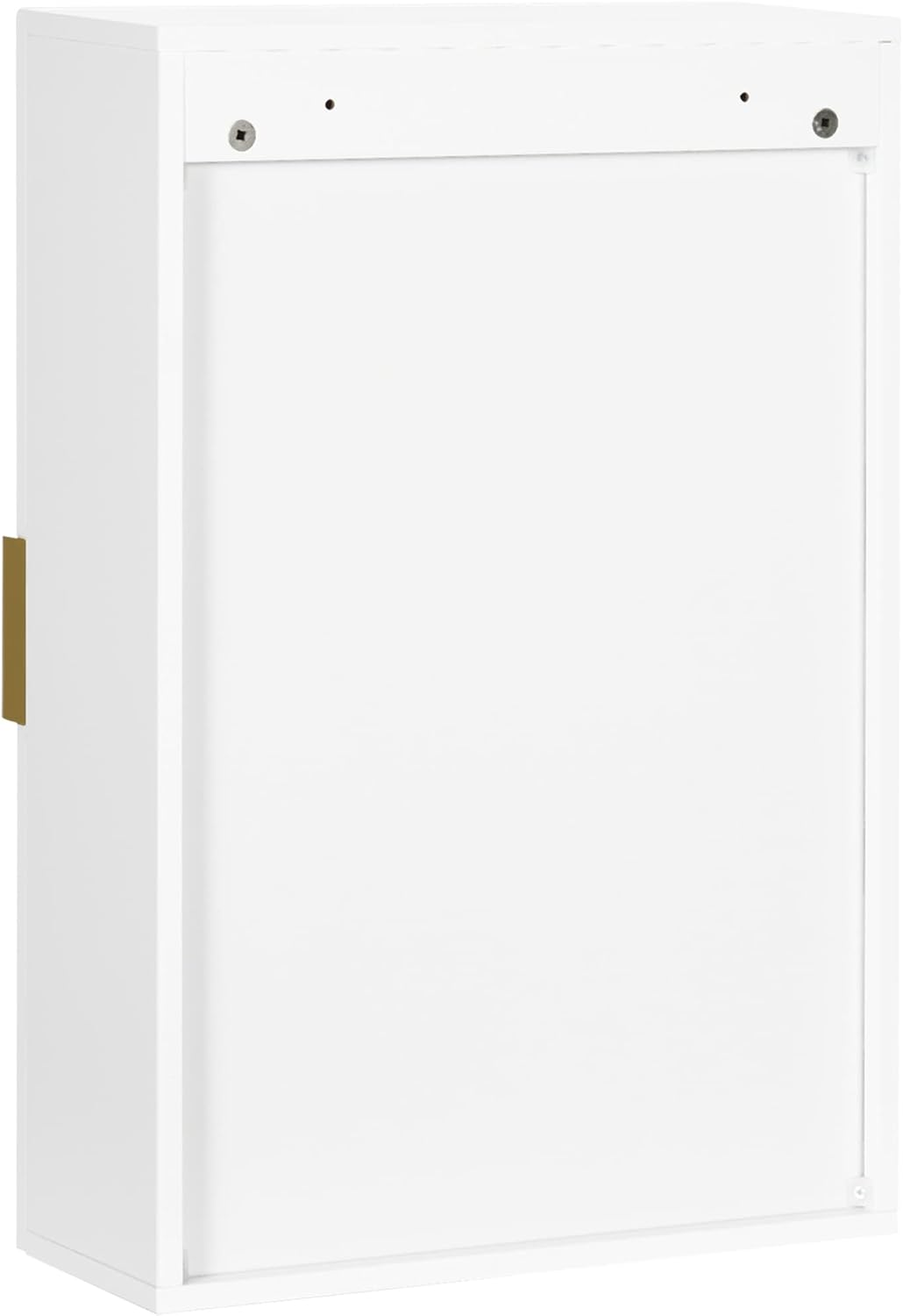 kleankin Bathroom Wall Cabinet, Over Toilet Storage Cupboard with Adjustable Shelves for Hallway, Living Room, White