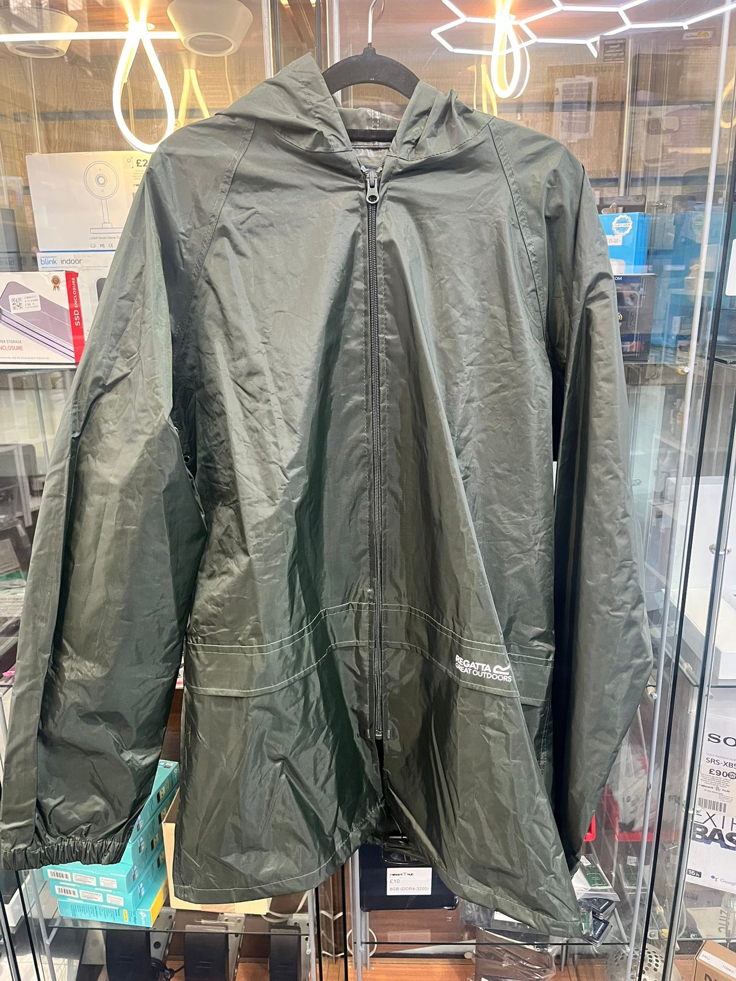 REGATTA Unisex Stormbreak Waterproof Jacket | Dark Olive LARGE