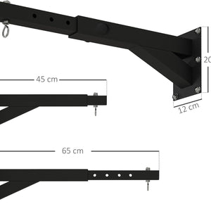 SPORTNOW Punch Bag Bracket, 5-Length Adjustable Boxing Bag Bracket