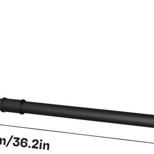 unho Industrial Pipe Metal Clothes Rail: Set of 2 Wall Mounted, Black, 92 x 25 x 8.5 cm