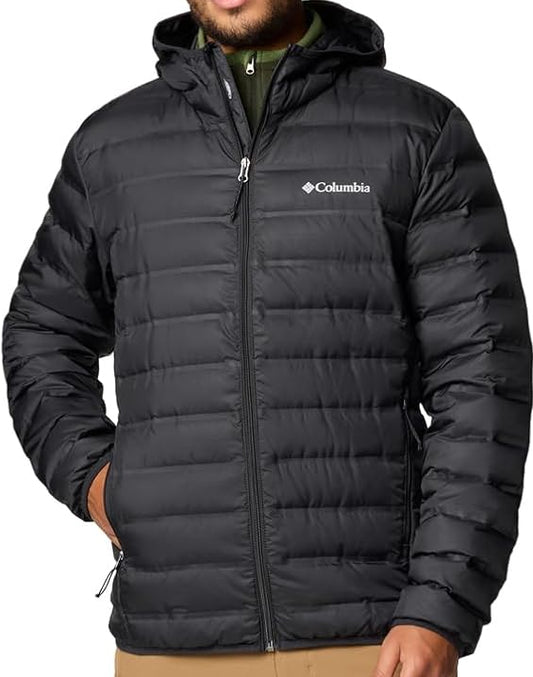 Columbia Mens  Lake Down Puffer Jacket- black- Medium