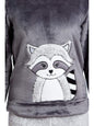 Racoon Pattern Super Soft Pyjamas Set Comfy Loungewear for Children 9 - 10yrs