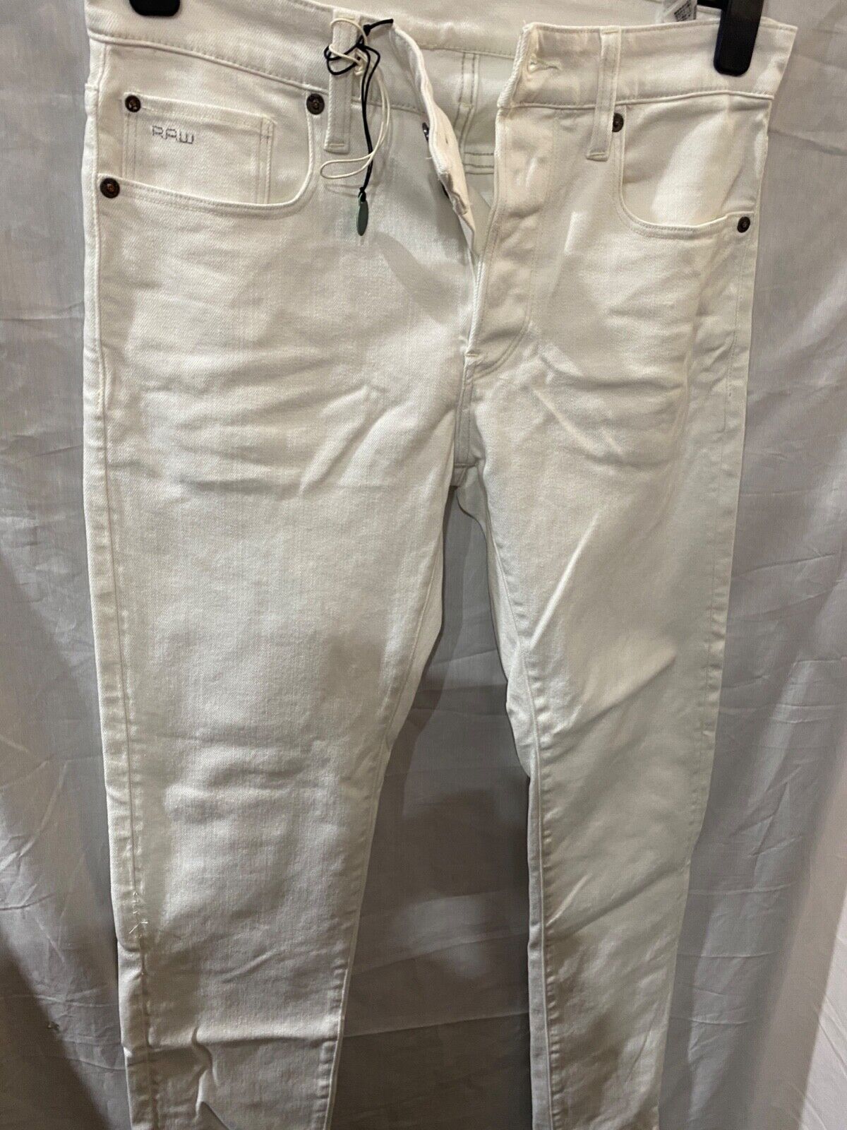 G-STAR RAW 3301 SLIM WHITE MENS W29 L 34