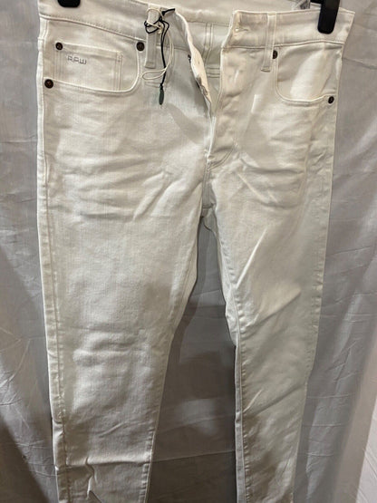 G-STAR RAW 3301 SLIM WHITE MENS W29 L 34