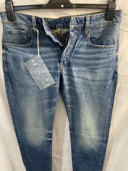 G STAR RAW 3301 SLIM BLUE MENS 32/34