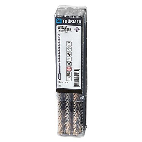 Thürmer Tools 12.0 X 160 MM SDS CONCRETE DRILLS 10 PCS. 4-CUTTER ref 8