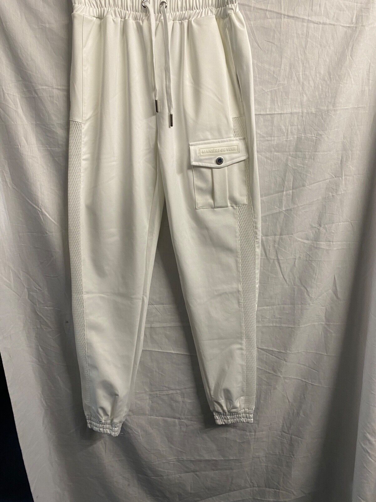 MANIERE DE VOIR WHITE CARGO PANTS SIZE 8