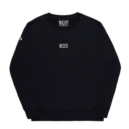 BOY EAGLE FLOCK SWEATER BLACK SIZE M