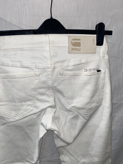G-STAR RAW 3301 SLIM WHITE MENS W29 L 34