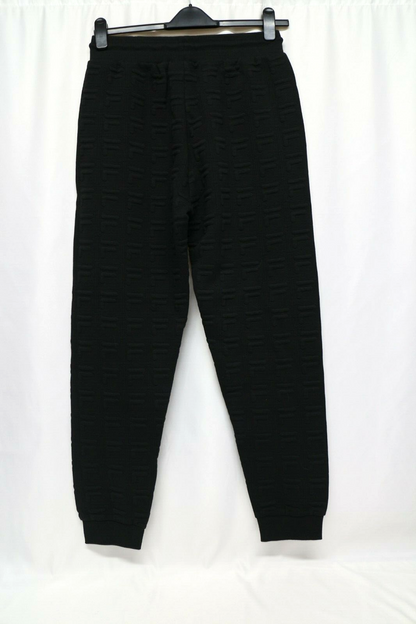 FILA Wright Jacquard Logo Joggers In BLACK MED