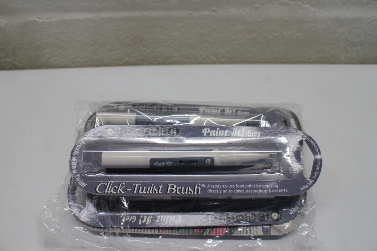 6 x Click-Twist Brush - Paint It! Grey