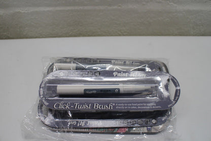 6 x Click-Twist Brush - Paint It! Grey