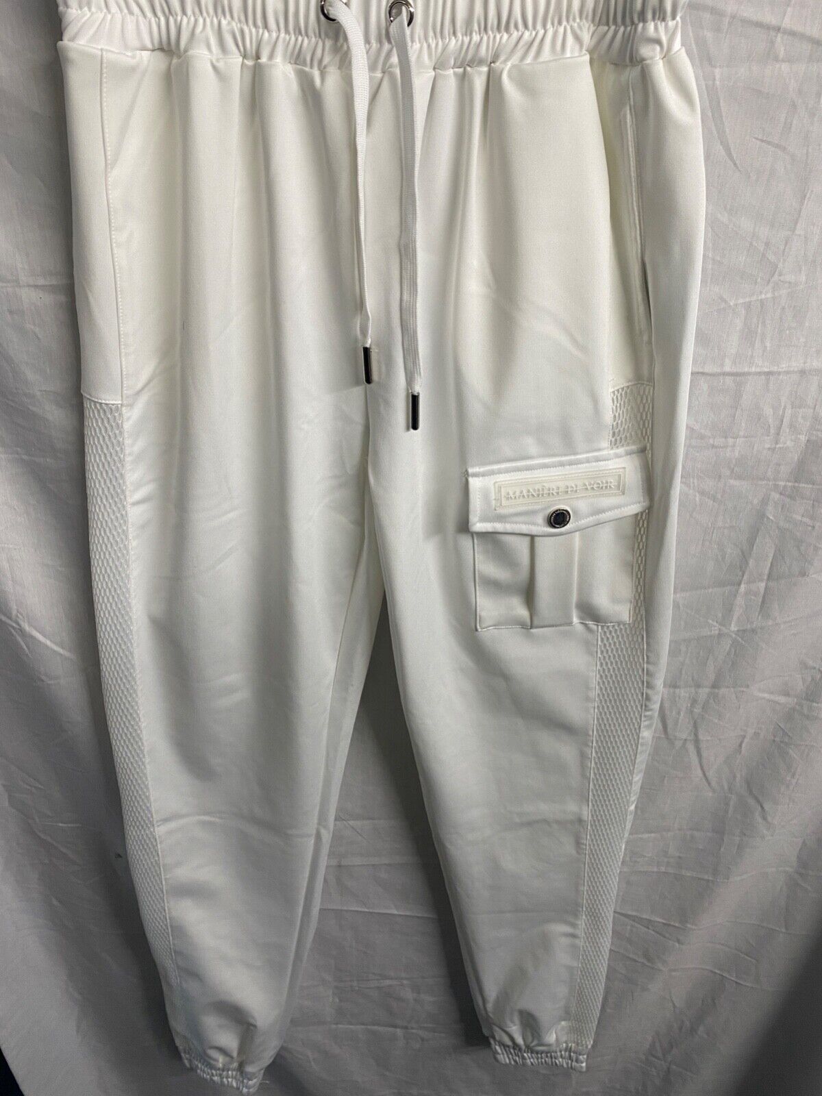 MANIERE DE VOIR WHITE CARGO PANTS SIZE 8