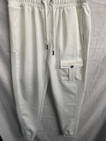 MANIERE DE VOIR WHITE CARGO PANTS SIZE 8