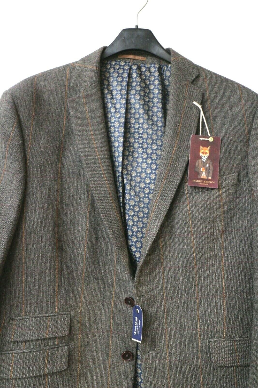 HARRY BROWN HERITAGE TAILORED FIT SINGLE BREASTED JACKET 46R