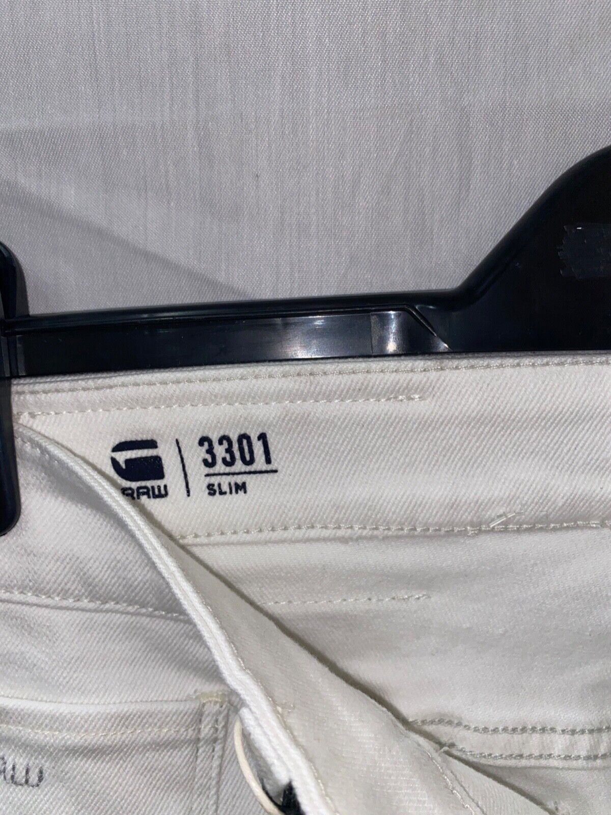 G-STAR RAW 3301 SLIM WHITE MENS W29 L 34