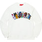 SUPREME STACKED CREWNECK FLEECE WHITE MED