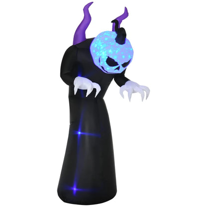 Outsunny 7ft Inflatable Halloween Ghost with Horns