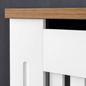 Blisswood Radiator Cover Traditional MDF Wood Grill Cabinet Shelf