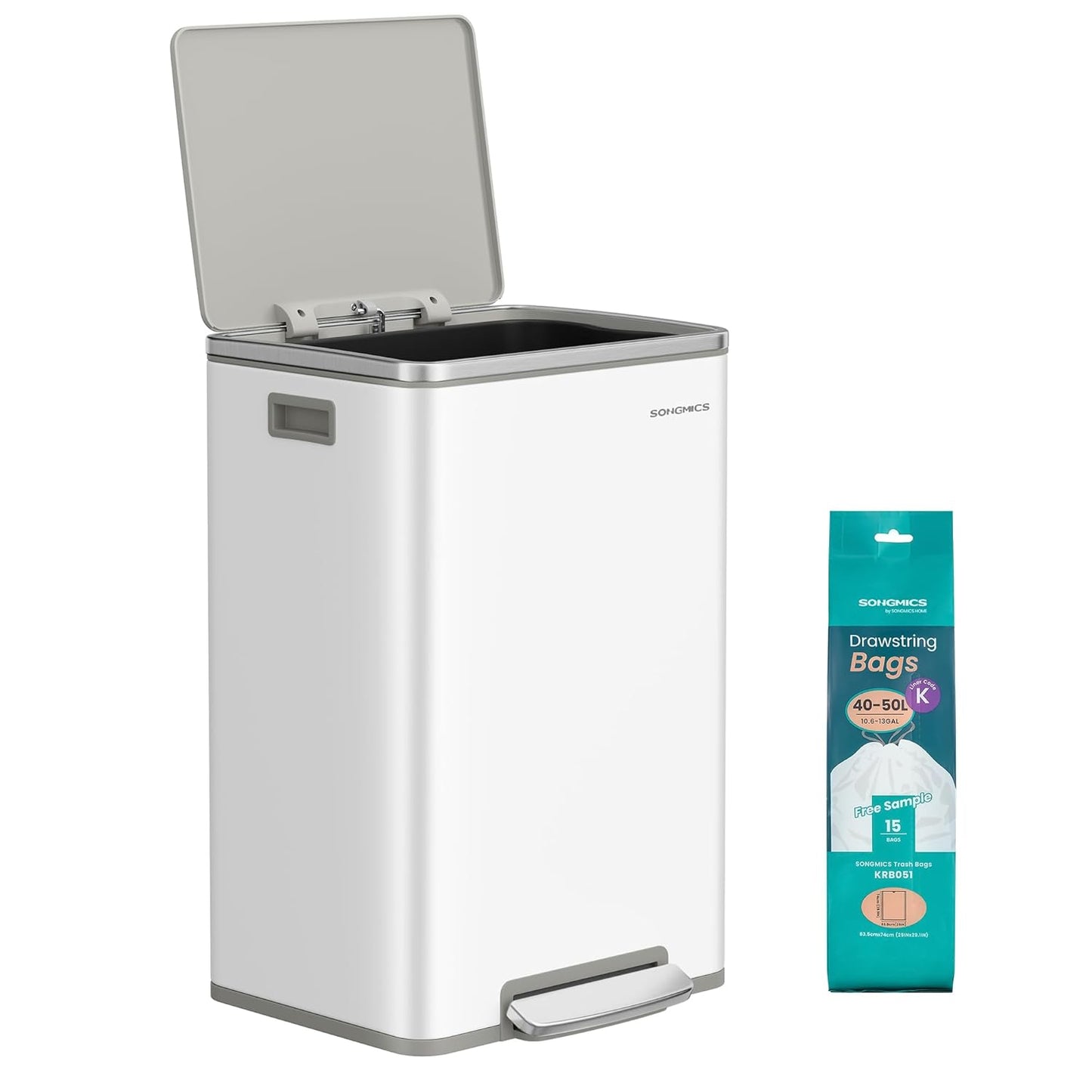 SONGMICS Kitchen Bin 50 L