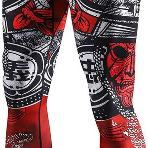 LAFROI Men's Quick Dry Cool Compression Fit Tights Leggings Waistband-MD