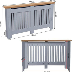 Blisswood Radiator Cover Traditional (Large, Grey)