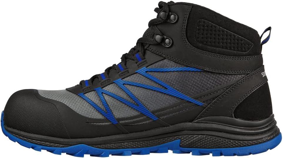 Skechers Work 200047EC PUXAL - FIRMLE Mens Safety Boots Black Blue UK8