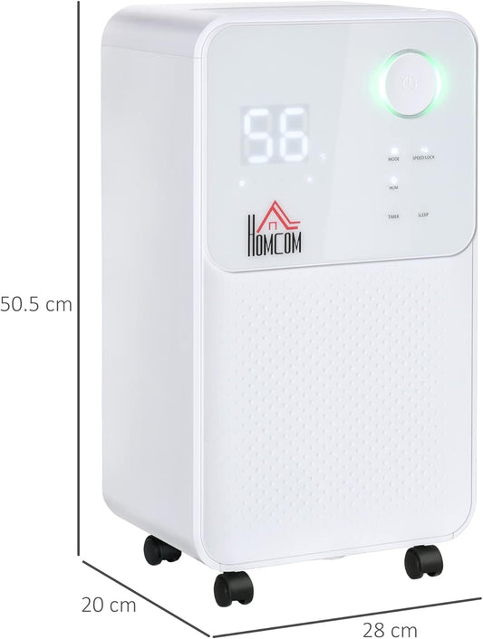 HOMCOM 12L/Day Dehumidifier for Home