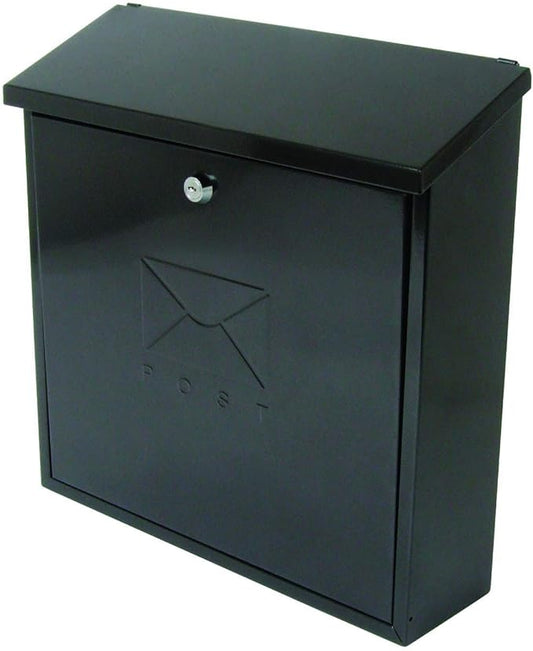 burg Wachter galvanised steel contemporary post box size 368X368X116mm