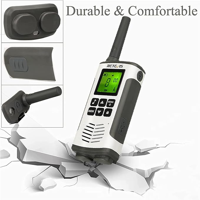 Retevis RT45 Walkie Talkies, Rechargeable Walkie Talkies Long range 2pc
