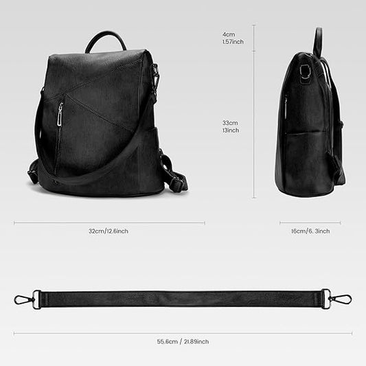 molshine Women PU Leather Backpack