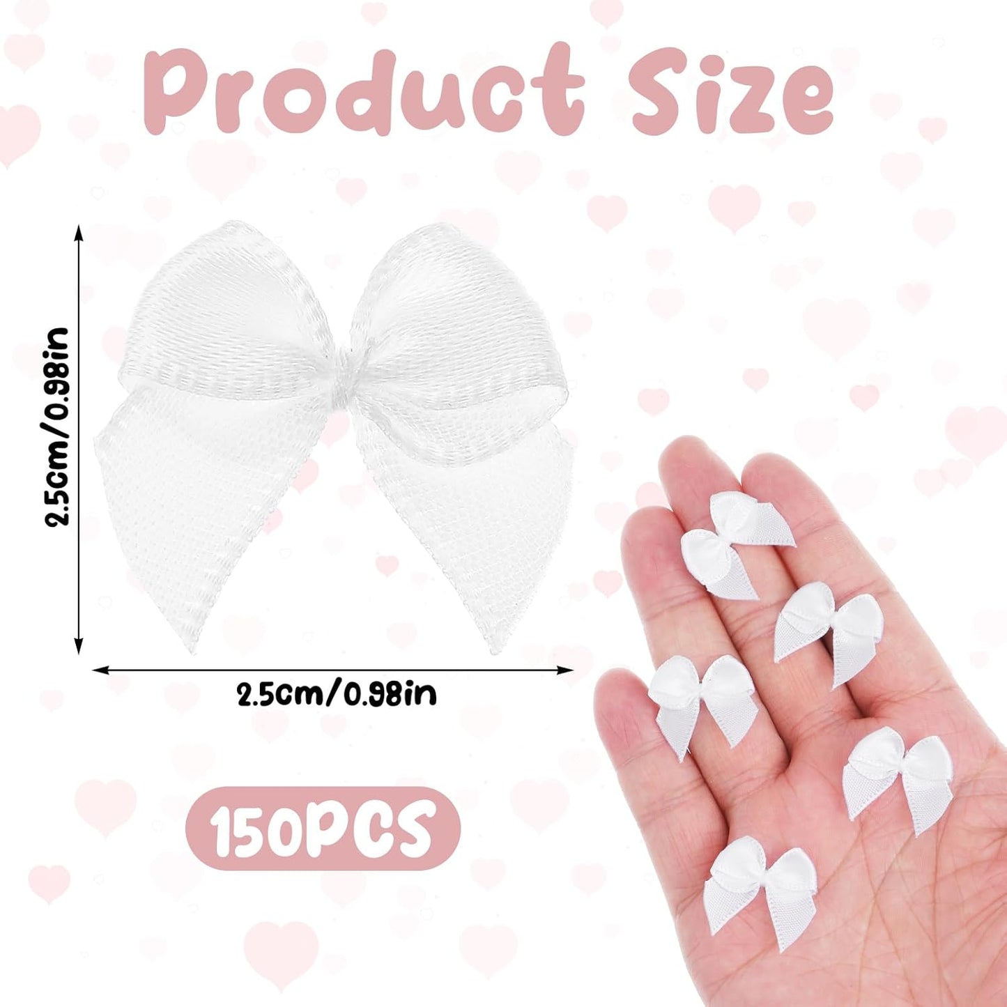 5 X 150 Bohuiz Mini Satin Bows