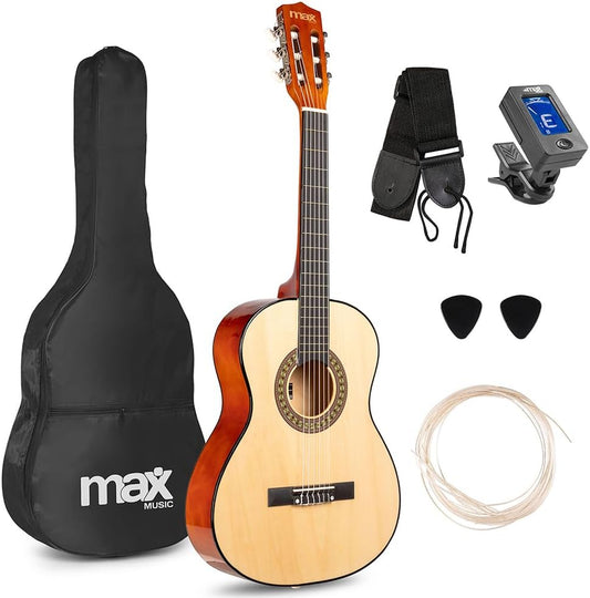 MAX SoloArt Junior 3/4 Starter Acoustic Guitar Kit