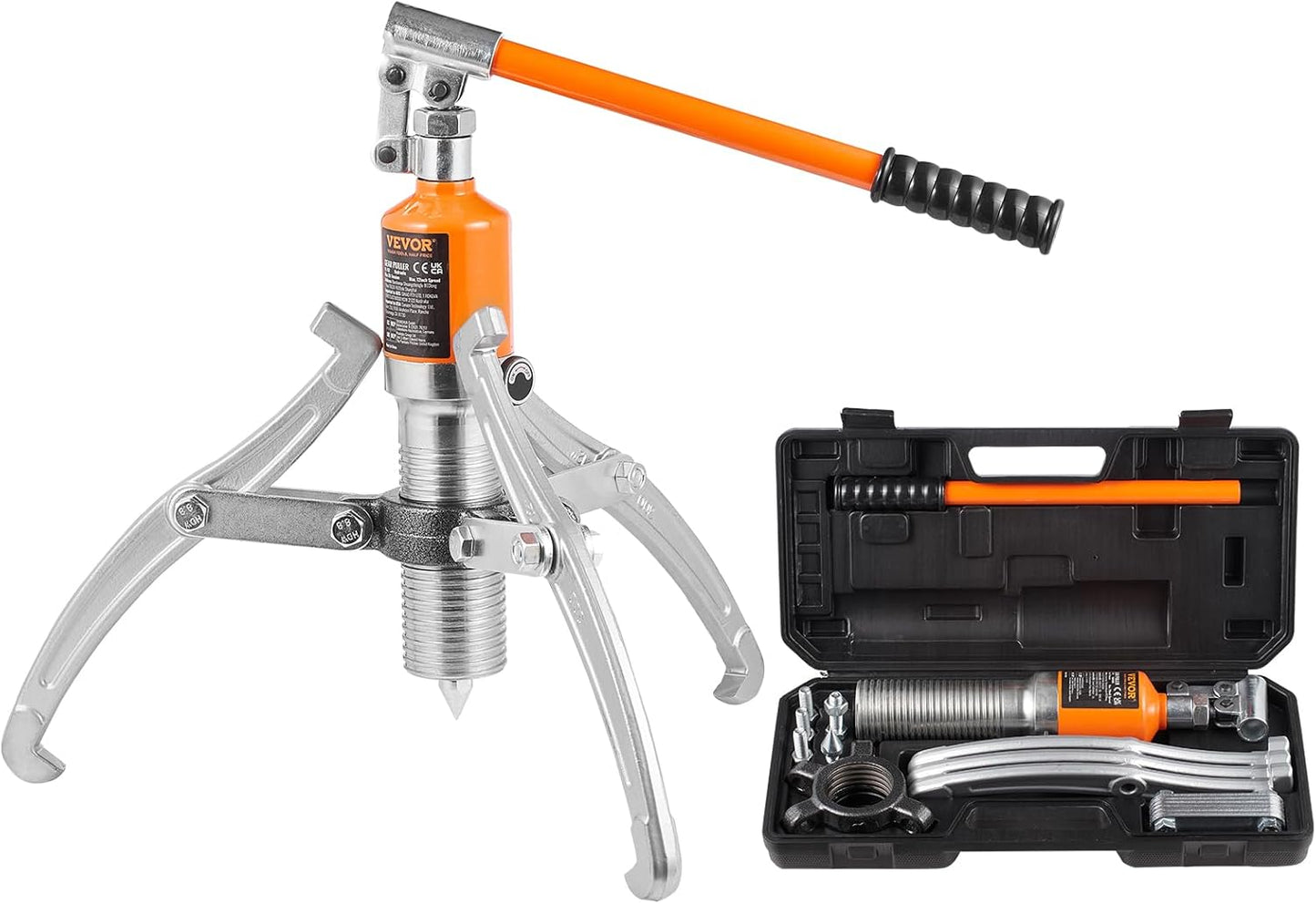 VEVOR Hydraulic Gear Puller, 15 Ton Max Capacity Wheel Bearing Pulling Separator