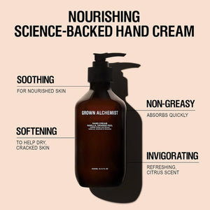 Grown Alchemist Hand Cream: Vanilla, Orange Peel 300ML