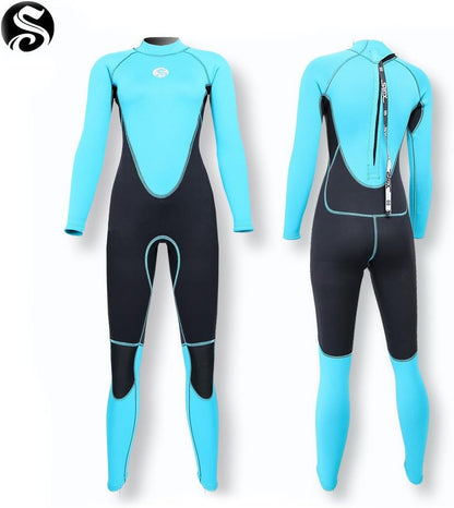 PAWHITS Slim Wetsuit Women 2/3mm Neoprene Full Length Wet Suit SMALL