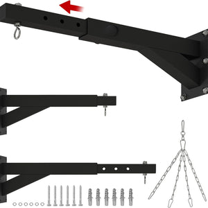 SPORTNOW Punch Bag Bracket, 5-Length Adjustable Boxing Bag Bracket
