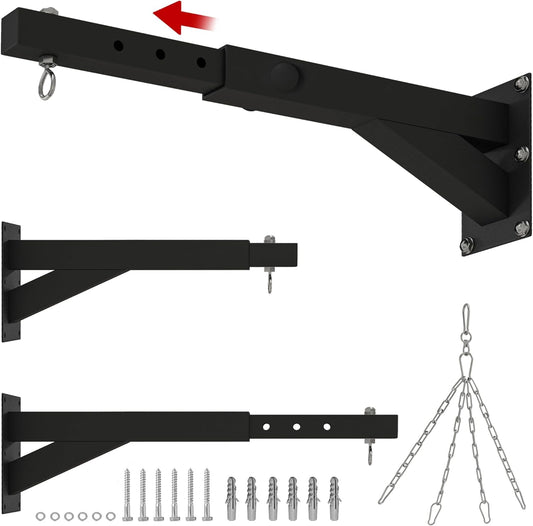 SPORTNOW Punch Bag Bracket, 5-Length Adjustable Boxing Bag Bracket