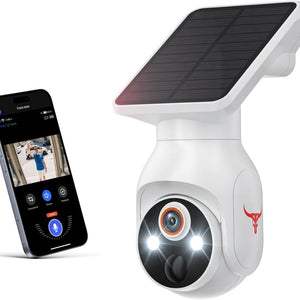 Wi-Fi 1080p battery camera with solar panel
