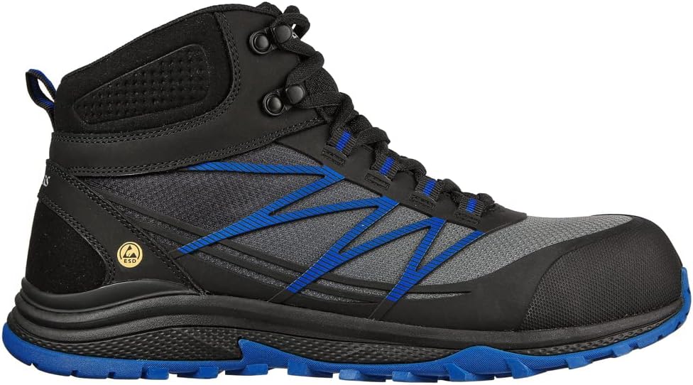 Skechers Work 200047EC PUXAL - FIRMLE Mens Safety Boots Black Blue UK8