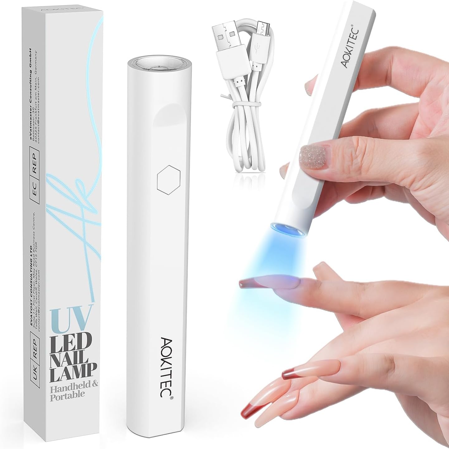 Aokitec Handheld UV Lamps for Gel Nails