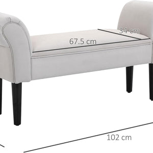 HOMCOM 831-135V70 SMALL CHAISE-GREY