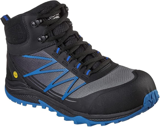 Skechers Work 200047EC PUXAL - FIRMLE Mens Safety Boots Black Blue UK8