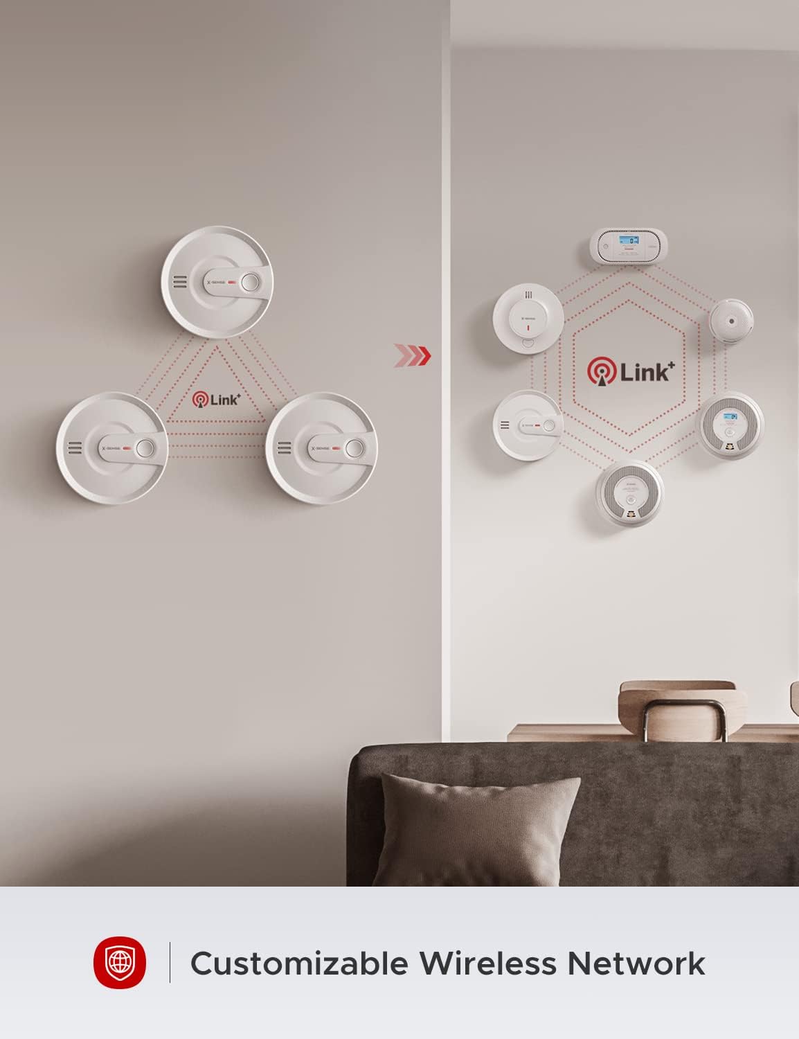 X-Sense Wireless Interconnected Smoke Detector